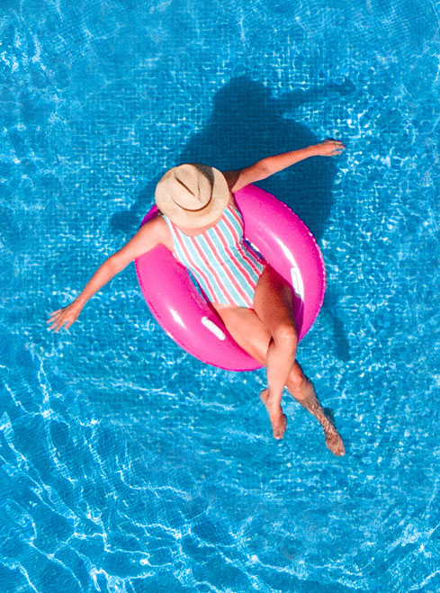 piscina flotador